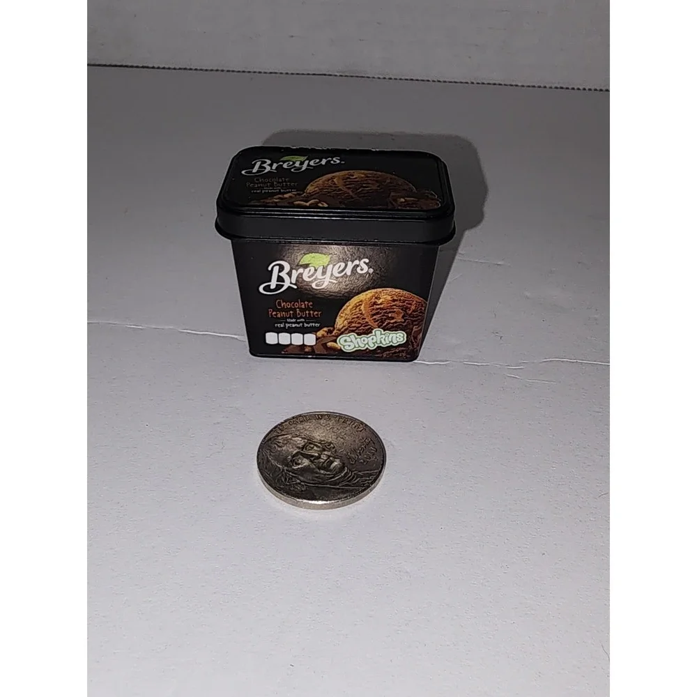 Shopkins Breyers Chocolate Peanut Butter Ice Cream Mini Toy Play‎ Kitchen